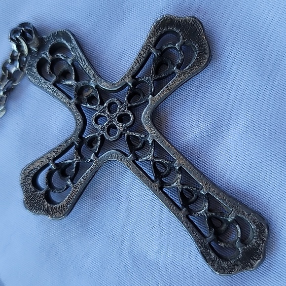 CROSS big silvertone pop art 70s vintage from my mom's stuff. - Picture 3 of 7